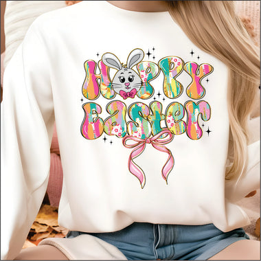 Hoppy Easter Bunny Face DTF Transfer