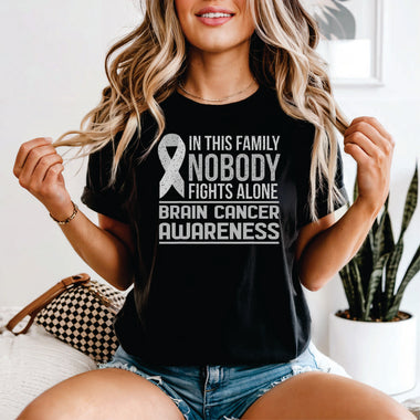 In This Family No One Fights Alone Brain Cancer Awareness