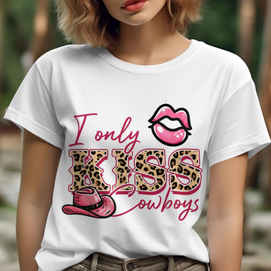 I Only Kiss Cowboy DTF Transfer