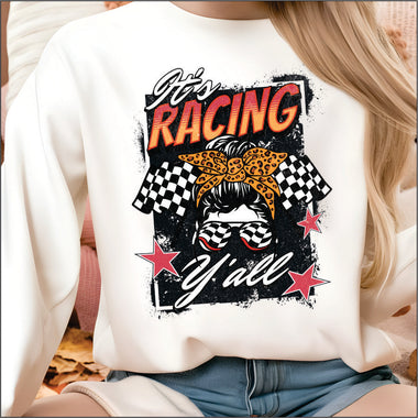 Its Racing Yall DTF Transfer