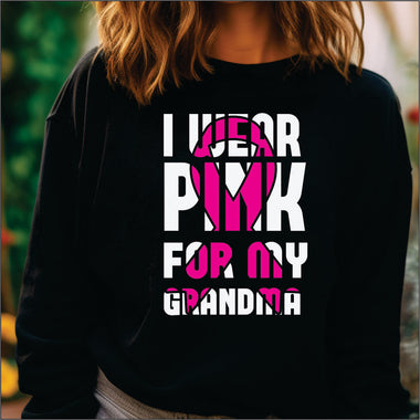 I Wear Pink for my Grandma DTF Transfer