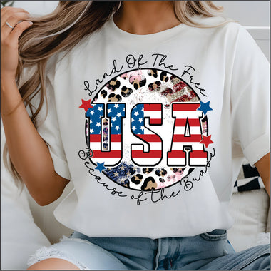 Land of the Free DTF Transfer