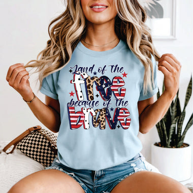 Land of the Free Because of the Brave Pattern