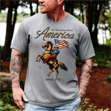 America with Horse Rider