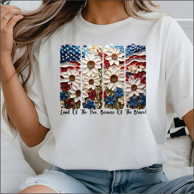 Land of the Free Painting DTF Transfer