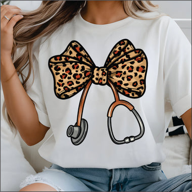 Leopard Stethoscope DTF Transfer