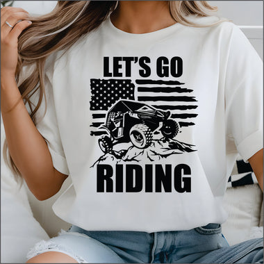 Lets Go Riding DTF Transfer
