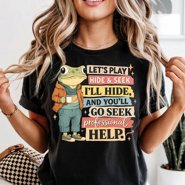 Lets Play Hide & Seek DTF Transfer
