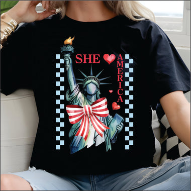 Liberty w Bow DTF Transfer