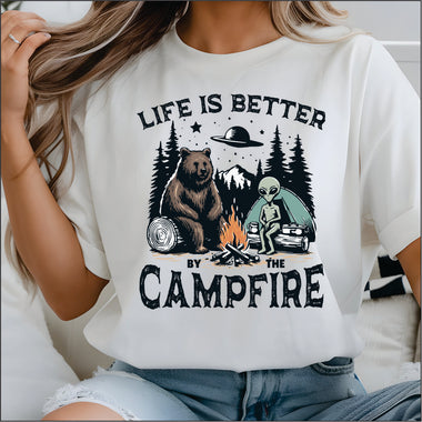 Life is Better by the Campfire DTF Transfer