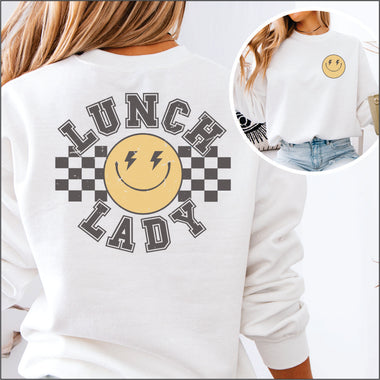 Lunch Lady Smiley DTF Transfer