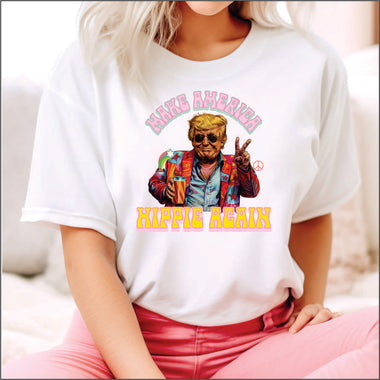 Make America Hippie Again DTF Transfer