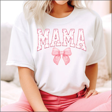 Mama Pink Bow Coquette DTF Transfer