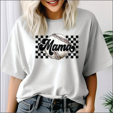 Baseball Mama Realistic Ball DTF Transfer