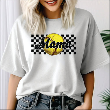 Softball Mama Realistic Ball DTF Transfer