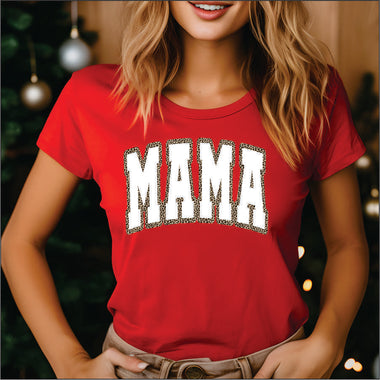 Mama White and Leopard DTF Transfer