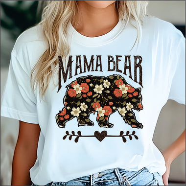 Mama Bear Floral DTF Transfer