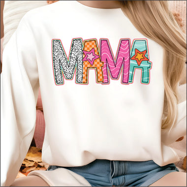Mama Brights Pattern DTF Transfer