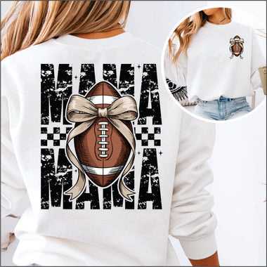 Football Mama w Bow 2 part