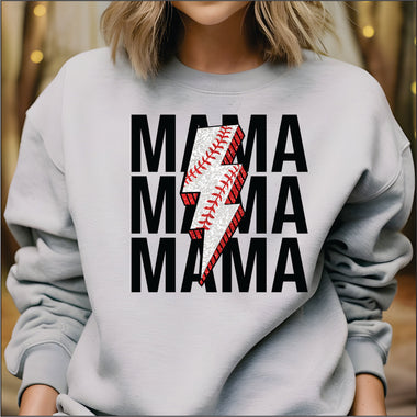 Mama Repeat Baseball DTF Transfer