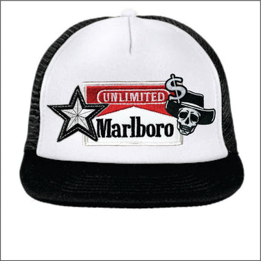 Marlboro Faux Embroidery DTF Hat Patch