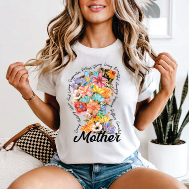 Mother Floral Silhoutte