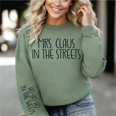 Mrs. Clause in the Streets - 2part black print