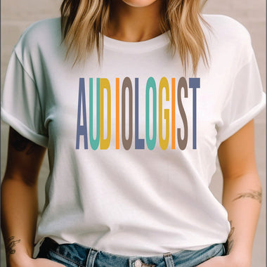 Multi Color Medical Professional Audiologist DTF Transfer