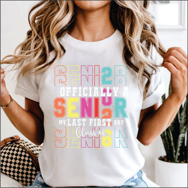 Neon Last First Day Senior 2026 DTF Transfer