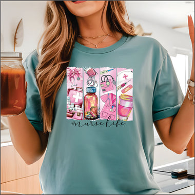 Nurse Life Panels DTF Transfer