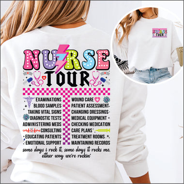 Nurse Tour DTF Transfer