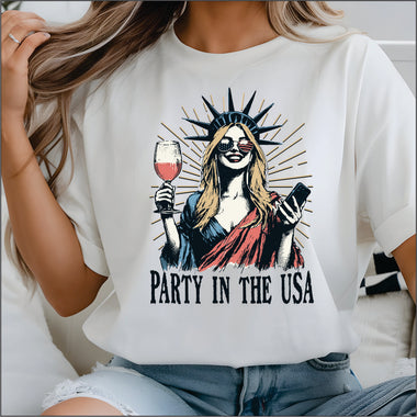 Party in the USA Liberty DTF Transfer