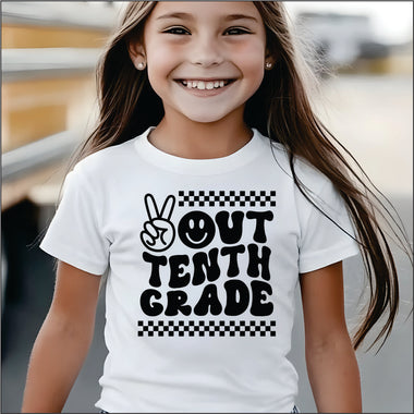 Peace Out 10th DTF Transfer