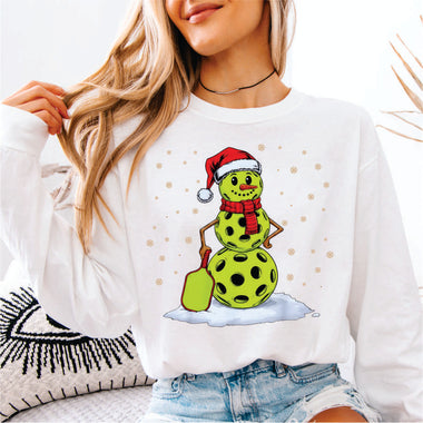 Pickleball Snowman