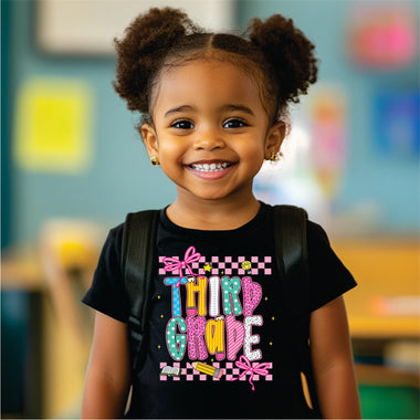 Pink Check 3rd Grade