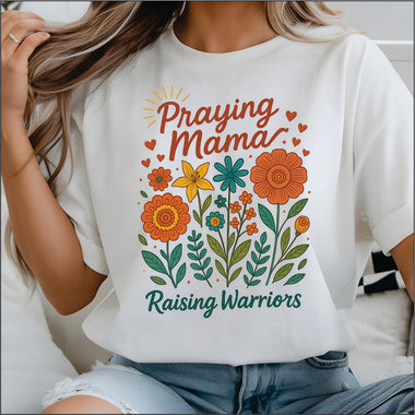 Praying Mama Raising Warriors DTF Transfer