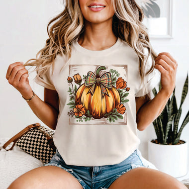 Pretty Floral Pumpkin