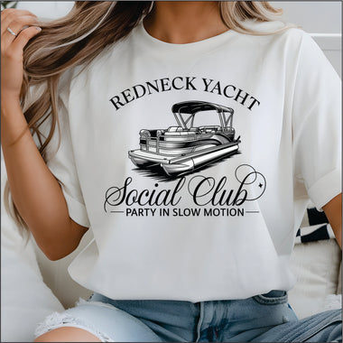Redneck Yacht Social Club DTF Transfer