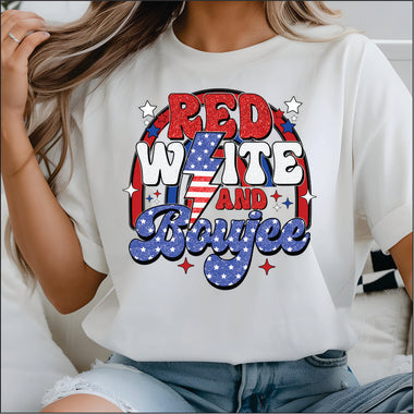Red White & Boujee DTF Transfer
