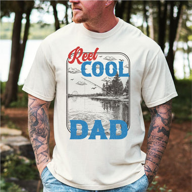 Reel Cool Dad Waterfront Scene