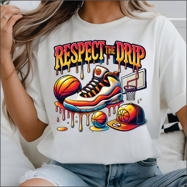 Respect the Drip Basketball DTF Transfer