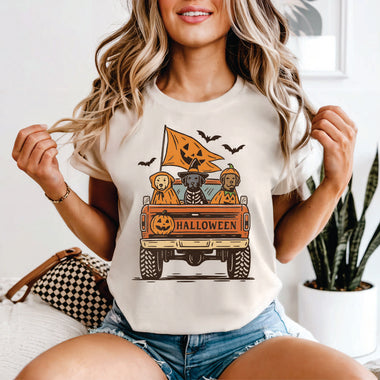 Reto Halloween Dogs in a Truck