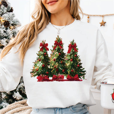 Vintage Hand Painted Trees