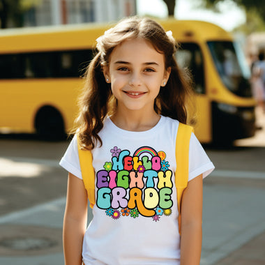Retro Hello Eight Grade