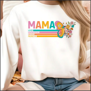 Retro Mama Butterfly DTF Transfer
