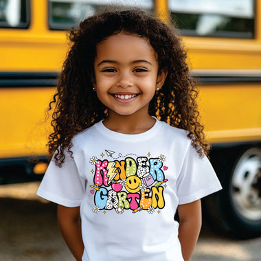 Retro School Pattern Kindergarten