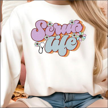 Retro Scrub Life DTF Transfer