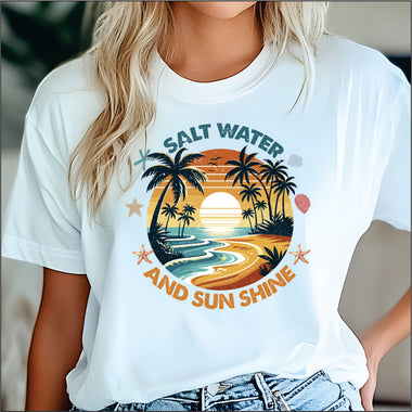 Salt Water & Sun Shine DTF Transfer