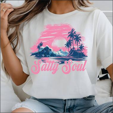 Salty Soul Pink DTF Transfer