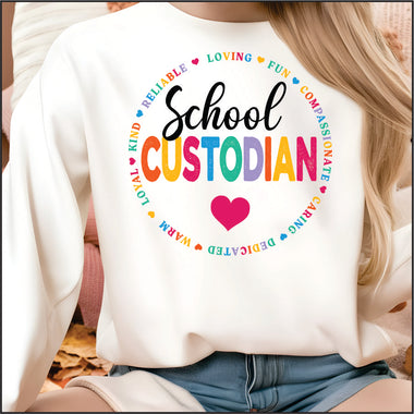 School Custodian DTF Transfer